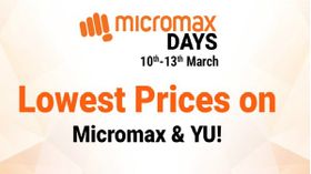 Flipkart Micromax Days Sale Offers On Yu Ace, Dual 4, Bharat 5 Pro And More Flipkart Micromax Days Sale Offers On Yu Ace, Dual 4, Bharat 5 Pro And More