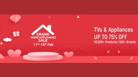 Flipkart Grand Home Appliances Sale Goes Live! Offers On Smart TVs and Other Products Flipkart Grand Home Appliances Sale Goes Live! Offers On Smart TVs and Other Products