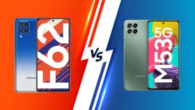 Samsung Galaxy F62 vs Samsung Galaxy M53: Design, Display, Battery Compared Samsung Galaxy F62 vs Samsung Galaxy M53: Design, Display, Battery Compared