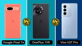 Google Pixel 7a vs OnePlus 11R vs Vivo V27 Pro: Full Specifications Compared Google Pixel 7a vs OnePlus 11R vs Vivo V27 Pro: Full Specifications Compared