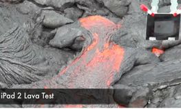 ಐಪ್ಯಾಡ್ 2 vs ಜ್ವಾಲಾಮುಖಿಯ ಲಾವಾ. ಏನಿದು?