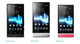 ಸೋನಿ Xperia U,Sola,P ಮೊಬೈಲ್ ಬಿಡುಗಡೆ