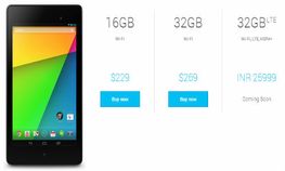 ಗೂಗಲ್‌ ನೆಕ್ಸಸ್‌ ಟ್ಯಾಬ್ಲೆಟ್‌ ಸದ್ಯದಲ್ಲೇ ಭಾರತದ ಮಾರುಕಟ್ಟೆಗೆ ಬಿಡುಗಡೆ