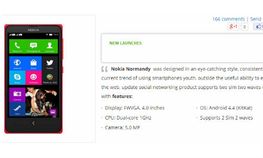 ವಿಯೆಟ್ನಾಂ ವೆಬ್‌ಸೈಟ್‌ನಲ್ಲಿ ನೋಕಿಯಾ ಆಂಡ್ರಾಯ್ಡ್ ಸ್ಮಾರ್ಟ್‌‌ಫೋನ್‌ ಪ್ರತ್ಯಕ್ಷ!