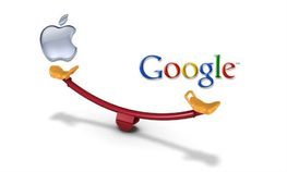 ಗೂಗಲ್ ಆಪಲ್ ಯಾರು ಮೇಲೆ ಯಾರು ಕೆಳಗೆ?