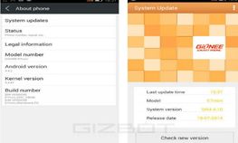 ಜಿಯೋನಿ ಇಲೈಫ್ E7 ಮಿನಿ ಗೆ ಕಿಟ್‌ಕ್ಯಾಟ್ ಸುಗಂಧ