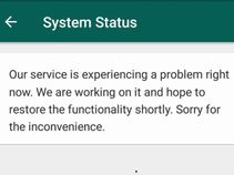 ಕೆಲವೇ ನಿಮಿಷಗಳ ಕಾಲ ವಾಟ್ಸ್ಆಪ್ ಸ್ಥಗಿತ: ಪರದಾಡಿದ ಬಳಕೆದಾರರು..! ಕೆಲವೇ ನಿಮಿಷಗಳ ಕಾಲ ವಾಟ್ಸ್ಆಪ್ ಸ್ಥಗಿತ: ಪರದಾಡಿದ ಬಳಕೆದಾರರು..!