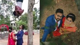 ವೈರಲ್ ಆಯ್ತು ವೆಡ್ಡಿಂಗ್ ಫೋಟೋ ಶೂಟ್: ವಾಟ್ಸ್‌ಆಪ್ -ಫೇಸ್‌ಬುಕ್‌ನಲ್ಲಿ ಫುಲ್ ಹವಾ..!