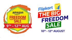 ಅಮೆಜಾನ್ - ಫ್ಲಿಪ್ಕಾರ್ಟ್ನಲ್ಲಿ ಫ್ರೀಡಂ ಸೇಲ್..! ಗ್ರಾಹಕರಿಗೆ ಬಿಗ್ ಧಮಾಕಾ..! ಅಮೆಜಾನ್ - ಫ್ಲಿಪ್ಕಾರ್ಟ್ನಲ್ಲಿ ಫ್ರೀಡಂ ಸೇಲ್..! ಗ್ರಾಹಕರಿಗೆ ಬಿಗ್ ಧಮಾಕಾ..!