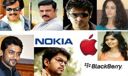 തമിഴ് താരങ്ങളുടെ മൊബൈല് ഫോണുകള് തമിഴ് താരങ്ങളുടെ മൊബൈല് ഫോണുകള്