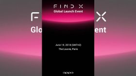 ഓപ്പോ Find X പ്രഖ്യാപനം ജൂണ് 19ന് പാരീസില് ഓപ്പോ Find X പ്രഖ്യാപനം ജൂണ് 19ന് പാരീസില്