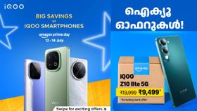 9499 രൂപ മുതൽ 52999 രൂപ വരെ വിലയിൽ ഐക്യൂ ഫോണുകൾ! ആമസോൺ ​പ്രൈം ഡേ ഓഫർ വിലകൾ പ്രഖ്യാപിച്ചു