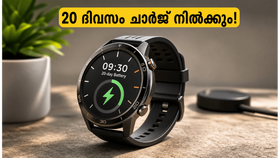 20 ദിവസം ബാറ്ററി ലൈഫ്, കിടിലൻ ലുക്ക്; റിയൽമി വാച്ച് S5 വിപണിയിൽ തരംഗമാകുമോ? 20 ദിവസം ബാറ്ററി ലൈഫ്, കിടിലൻ ലുക്ക്; റിയൽമി വാച്ച് S5 വിപണിയിൽ തരംഗമാകുമോ?