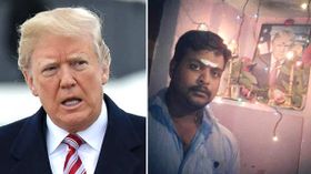 டிரம்ப் புகைப்படத்தை தினமும் பூஜை செய்து வரும் தெலுங்கானா விவசாயி.! டிரம்ப் புகைப்படத்தை தினமும் பூஜை செய்து வரும் தெலுங்கானா விவசாயி.!