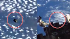 NASA பதிவு செய்த ஸ்பேஸ் ஸ்டேஷன் லைவ் வீடியோவில் UFO! உண்மையில் இது ஏலியன் விமானமா?