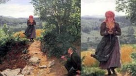 150 ஆண்டுக்கு முன் வரையப்பட்ட ஓவியம்.. பெண்ணின் கையில் இருந்த iPhone! டைம் டிராவலர் உண்மையா? 150 ஆண்டுக்கு முன் வரையப்பட்ட ஓவியம்.. பெண்ணின் கையில் இருந்த iPhone! டைம் டிராவலர் உண்மையா?