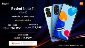 Redmi Note 11 के साथ लॉन्च हुए Note 11S, Smart TV और Smart Band प्रो, जानें कीमत Redmi Note 11 के साथ लॉन्च हुए Note 11S, Smart TV और Smart Band प्रो, जानें कीमत