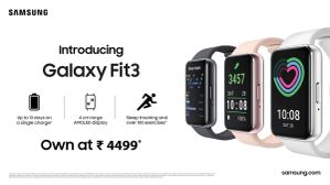 Samsung Galaxy Fit3 स्मार्टवॉच की भारत में कीमत 5 हजार से कम, जानिए ऑफर व उपलब्धता Samsung Galaxy Fit3 स्मार्टवॉच की भारत में कीमत 5 हजार से कम, जानिए ऑफर व उपलब्धता