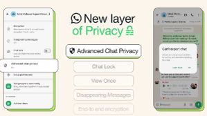 WhatsApp होगा और भी सेफ; एडवांस्ड चैट प्राइवेसी फीचर रखेगा यूजर्स को ज्यादा सिक्योर WhatsApp होगा और भी सेफ; एडवांस्ड चैट प्राइवेसी फीचर रखेगा यूजर्स को ज्यादा सिक्योर