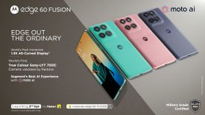 Motorola Edge 60 Fusion Launching in India Today via Flipkart: Check Price Range, Specifications, Availability