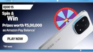 iQOO 15 'Spin and Win' Contest Is Live on Amazon: Here's How to Play to Win Exciting Prizes iQOO 15 'Spin and Win' Contest Is Live on Amazon: Here's How to Play to Win Exciting Prizes