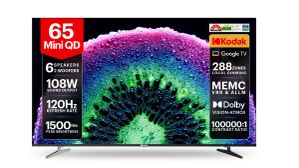 Kodak Unveils 65-inch Mini QD 4K TV in India; Price Starts at Rs 54,999
