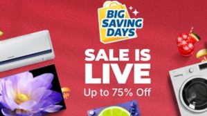 Flipkart Big Saving Days Sale: Up to 75% Off on Air Coolers, TVs, and Washing Machines Flipkart Big Saving Days Sale: Up to 75% Off on Air Coolers, TVs, and Washing Machines