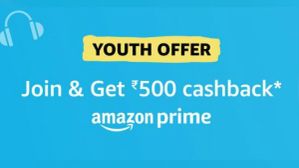 Amazon Prime ಯೂತ್ ಆಫರ್ನಲ್ಲಿ ಬಳಕೆದಾರರಿಗೆ ಭರ್ಜರಿ ರಿಯಾಯಿತಿ! Amazon Prime ಯೂತ್ ಆಫರ್ನಲ್ಲಿ ಬಳಕೆದಾರರಿಗೆ ಭರ್ಜರಿ ರಿಯಾಯಿತಿ!