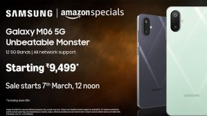 ಭರ್ಜರಿ ಸಿಹಿಸುದ್ದಿ: ಭಾರತದಲ್ಲಿ ಕೇವಲ 9,499 ರೂ.ಗೆ Galaxy M06 5G ಫೋನ್ ಬಿಡುಗಡೆ! ಭರ್ಜರಿ ಸಿಹಿಸುದ್ದಿ: ಭಾರತದಲ್ಲಿ ಕೇವಲ 9,499 ರೂ.ಗೆ Galaxy M06 5G ಫೋನ್ ಬಿಡುಗಡೆ!