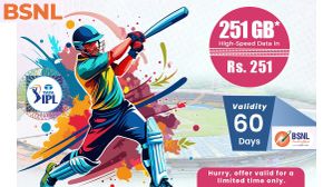 IPL ಪ್ರಿಯರಿಗೆ ಸಿಹಿಸುದ್ದಿ: ಹೊಸ BSNL IPL ಪ್ಲಾನ್ ಲಾಂಚ್; 251GB ಡೇಟಾ.. 60 ದಿನಗಳ ವ್ಯಾಲಿಡಿಟಿ.. ಜಸ್ಟ್ 251 ರೂ.!