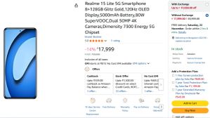 Realme 15 Lite 5G: ಅಮೆಜಾನ್‌ನಲ್ಲಿ ಕಾಣಿಸಿತು ಹೊಸ ಬಜೆಟ್ 5G ಫೋನ್!