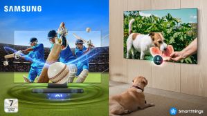 பழைய குட்டி டிவிக்கு குட்பை.. பெரிய சைஸ் Samsung TV-கள் மீது திடீர் ஆபர்.. FREE சவுண்ட் பார், 20% கேஷ்பேக்! பழைய குட்டி டிவிக்கு குட்பை.. பெரிய சைஸ் Samsung TV-கள் மீது திடீர் ஆபர்.. FREE சவுண்ட் பார், 20% கேஷ்பேக்!