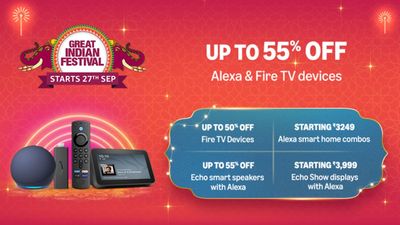 Amazon Great Indian Festival 2024 Sale: Get Up to 55% off on Alexa-enabled Echo and Fire TV Devices