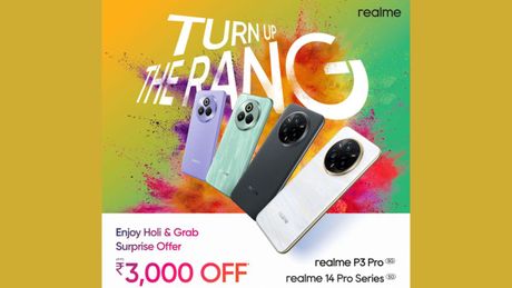 Realme Holi 2025 Sale: Get Discounts Up to ₹9,000 on Realme 14 Pro Series, P3 Series, GT 7 Pro, & More Realme Holi 2025 Sale: Get Discounts Up to ₹9,000 on Realme 14 Pro Series, P3 Series, GT 7 Pro, & More
