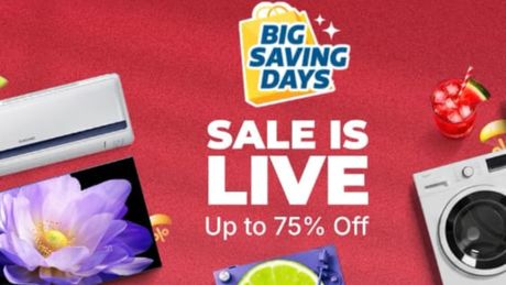 Flipkart Big Saving Days Sale: Up to 75% Off on Air Coolers, TVs, and Washing Machines Flipkart Big Saving Days Sale: Up to 75% Off on Air Coolers, TVs, and Washing Machines