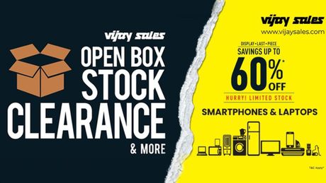 Vijay Sales Open Box Clearance Sale Live: 4K TVs From Rs. 23,990, Washing Machines at Up to 60% Off, and More Vijay Sales Open Box Clearance Sale Live: 4K TVs From Rs. 23,990, Washing Machines at Up to 60% Off, and More