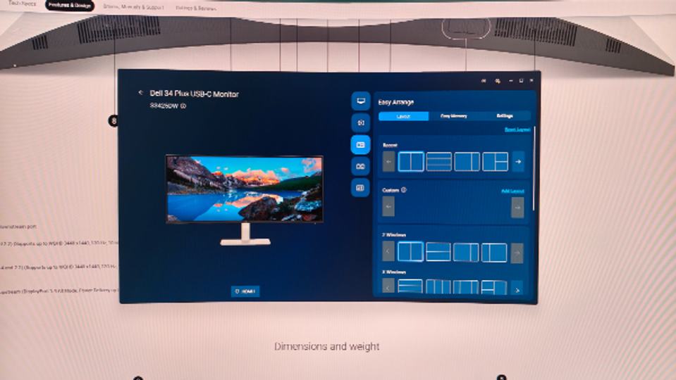 Dell 34 Plus USB-C Monitor Review: Ports and Connectivity