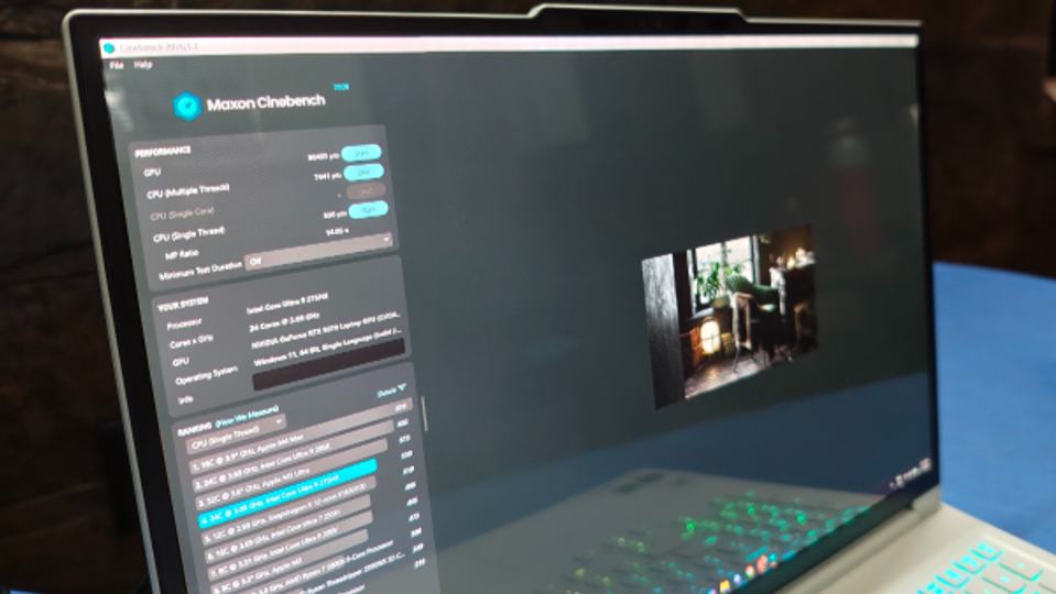 Lenovo Legion 7i (2026) Review: CPU Performance
