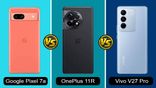 Google Pixel 7a vs OnePlus 11R vs Vivo V27 Pro: Full Specifications Compared