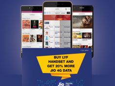 20% More JIO data offer and discounts on JIO LYF smartphones