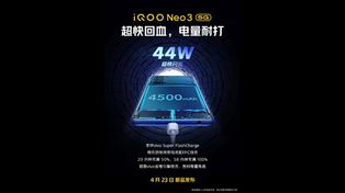 iQOO Neo 3 5G Confirmed To Feature 4,500mAh Battery With 44W Fast Charging Support