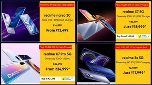 Flipkart Realme Festival Sale: Discount Offers On Realme GT 5, Realme Narzo 30A, Realme X7 Max, And More