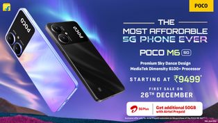 Poco M6 5G Ultra-Affordable Smartphone Launched in India: Check Price, Specs, Offers
