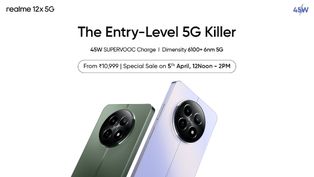Realme 12x 5G Goes on Sale in India at 12 noon Today via Flipkart: Check Price, Specs, Offers