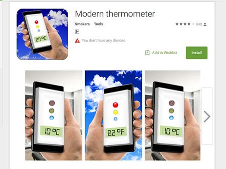 Modern thermometer Modern thermometer