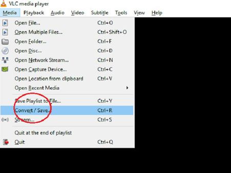 Click on ‘Convert/Save’ Click on ‘Convert/Save’
