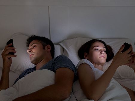 Blue light emitted from smartphone screens is the main culprit Blue light emitted from smartphone screens is the main culprit