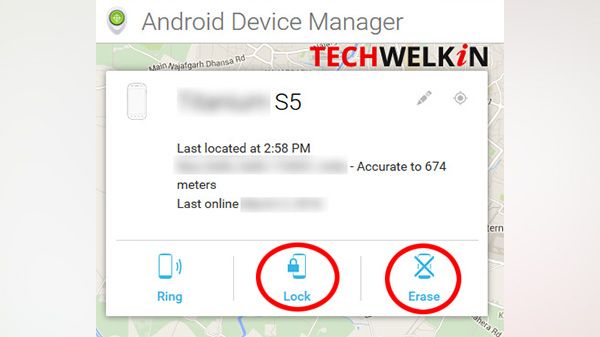 Ring, lock and erase data. Ring, lock and erase data.