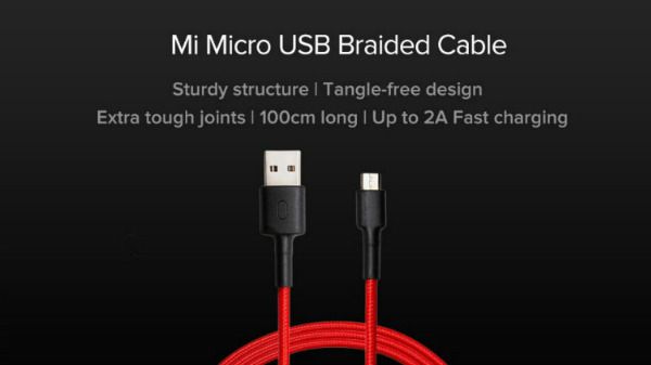Xiaomi Mi Micro USB Braided Cable launched in India for Rs. 249 Xiaomi Mi Micro USB Braided Cable launched in India for Rs. 249