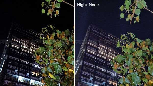Standard mode vs Night mode Standard mode vs Night mode
